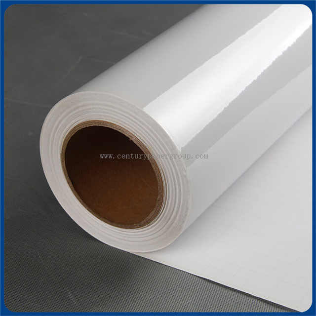 White Glossy Finishing Synthetic Self Adhesive Avery Vinyl Rolls for